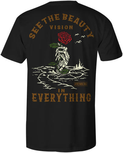 Anenberg, Beauty in Everything Classic American Made Mens Crew Neck Tee Shirt