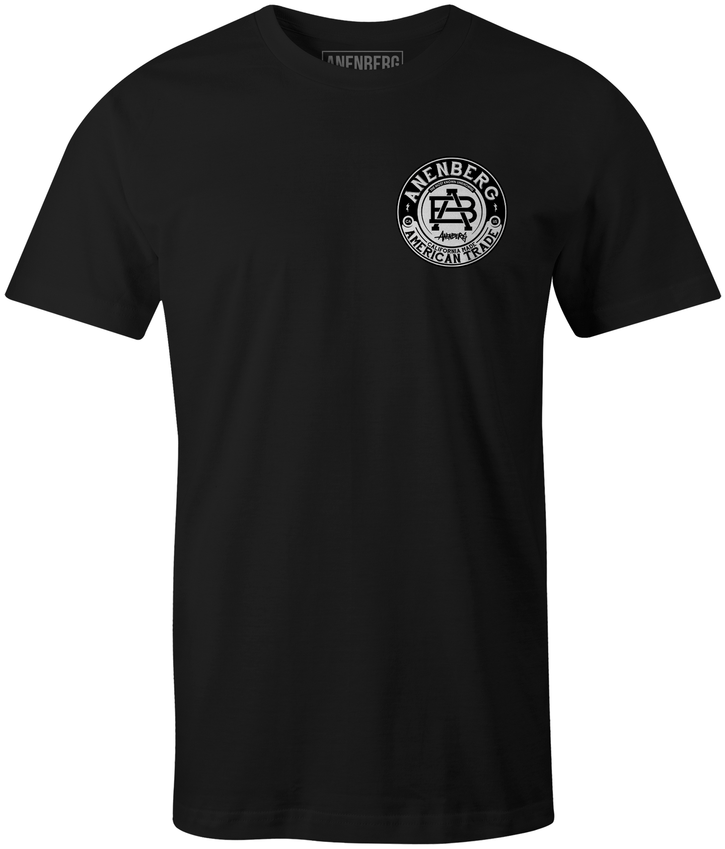 Anenberg, Crest Classic American Made Mens Crew Neck Tee Shirt