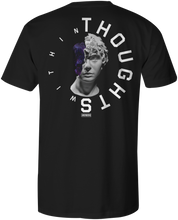 Anenberg, Thoughts Within Classic American Made Mens Black Crew Neck Tee Shirt