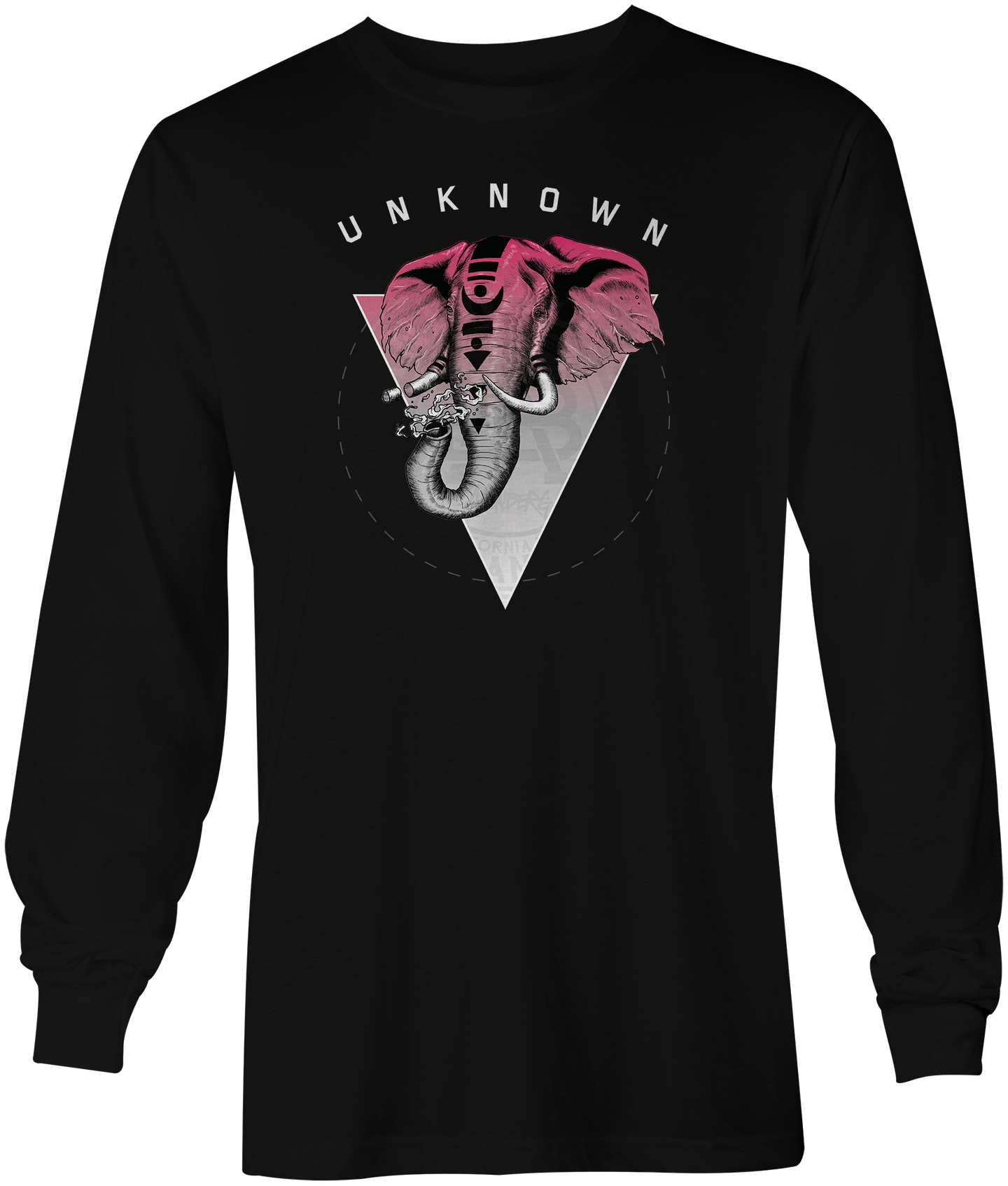 Anenberg, Unknown Classic American Made Mens Black Crew Neck Long Sleeve Tee Shirt