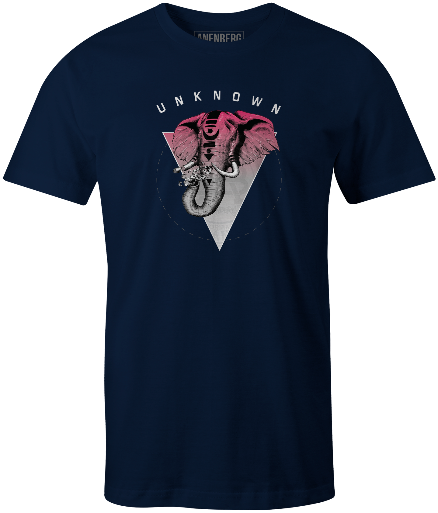 Anenberg, Unknown Classic American Made Mens Navy Crew Neck Tee Shirt